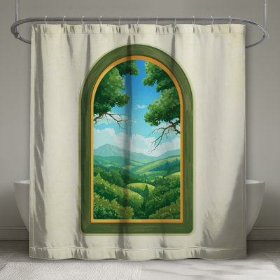 Rideaux de douche Mountainous Landscape