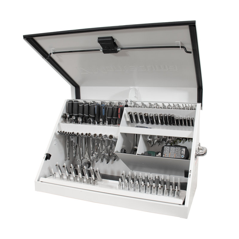 30" x 15" Triangle Toolbox (Steel), White