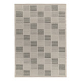 Rug & Kilim’S Scandinavian Rug In Gray And White Geometric Pattern