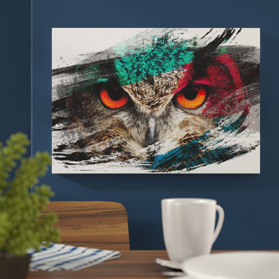 Owl Bird - Wrapped Canvas