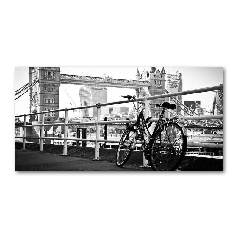 Bike In London - Wrapped Canvas Print