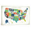 «Letterpressed Cartes Series: USA», impression sur toile-20822156-72784130-72784138