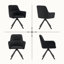 Chaises de salle à manger pivotantes en similicuir Mid-Century -625983791