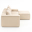 Velours côtelé en velours côtelé 4 pièces modulaire, doux, moderne, sans assemblage pour espace de vie avec tissu, compression, structure, nécessaire-825849994