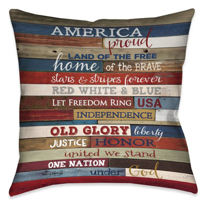 Coussin décoratif d'intérieur America Proud