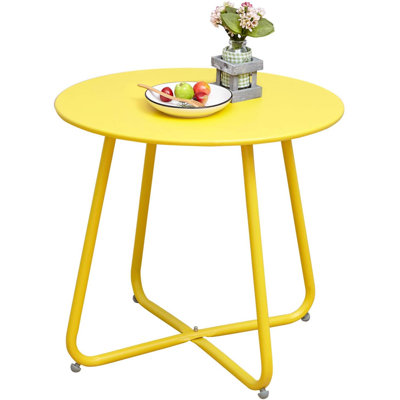 Mickelsen Steel Patio Side Table 
