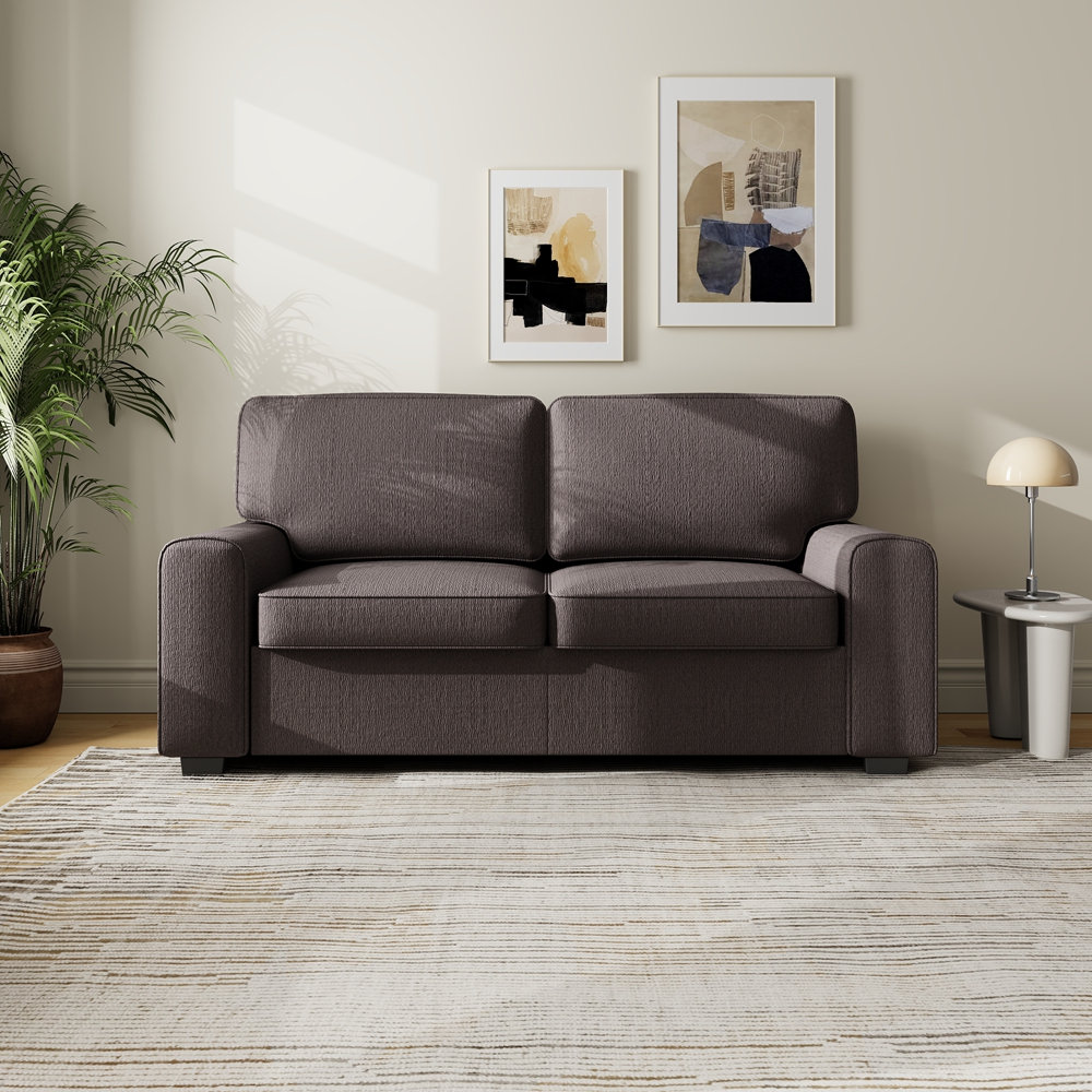 Latitude Run® Loveseat Sofa with Chenille Fabric - Deep Seat 2-Seater ...