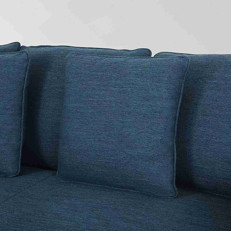 Canapé bleu marine, 79.5" H x 79.5" W x 31" D, 3, Navy Blue