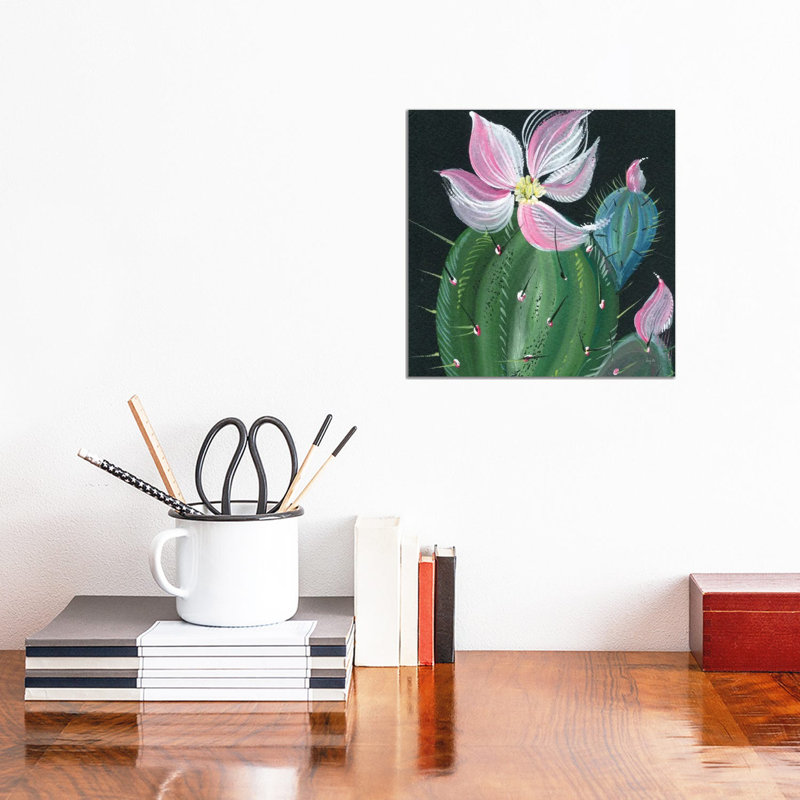 Cactus I by Kristy Rice - No Frame Gallery-Wrapped Canvas Giclée on Canvas, 30.48cm H x 30.48cm W