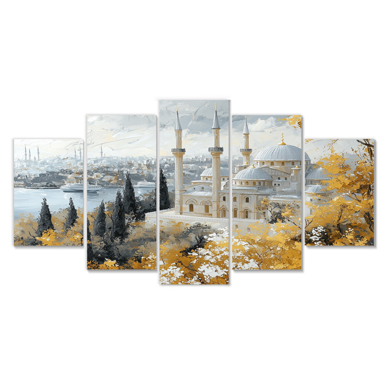 «Gold Topkapi Palace Ii In Istanbul», ensemble d'art sur toile