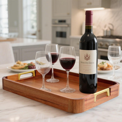 Union Rustic Wood Tray