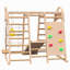 Ensemble de glissade, jeu d'escalade, mur d'escalade, barres à singes, balançoire en bois de style Waldorf et Montessori.