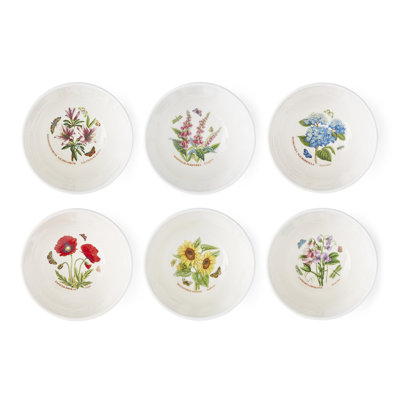 Botanic Garden Meadow Set Of 6, 5.5" Stacking Bowls, Assorte