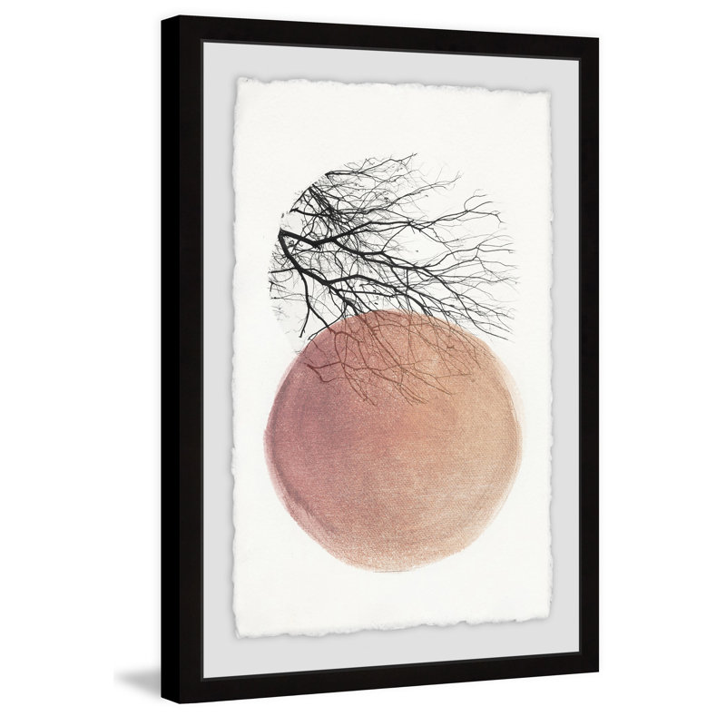 Tree In Isolation - Single Picture Frame Painting, 30cm H x 20cm W 