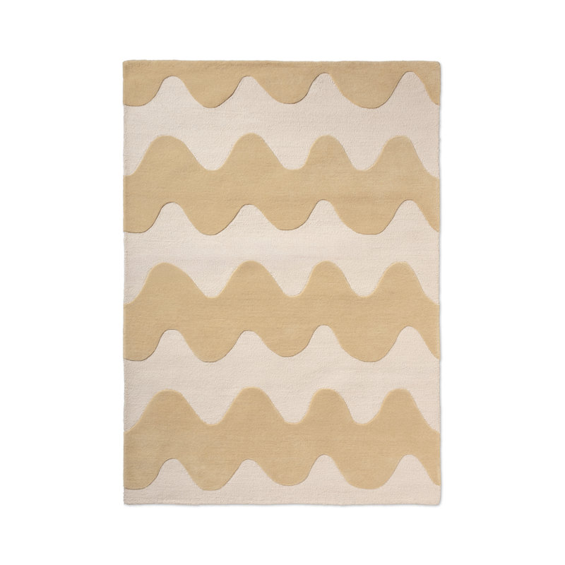 Lokki Black | 133905, Butter, Rectangle 5'7" x 7'10"