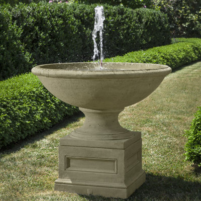 Condotti Hand Crafted Weather Resistant Birdbath Fountain