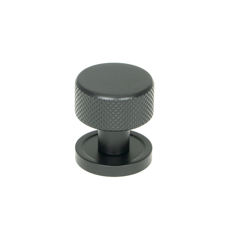 Round Knob, 2.5 cm, Matt Black