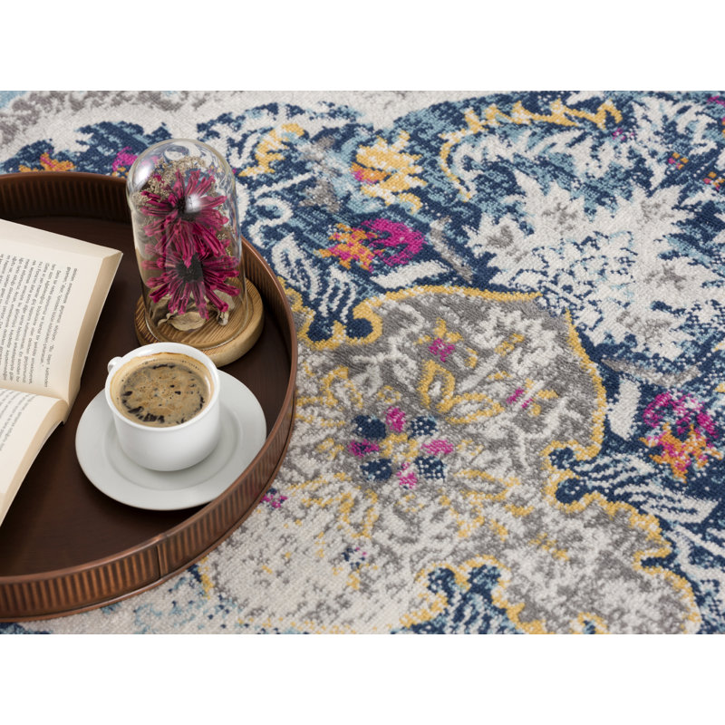 Kymiere Abstract Indoor Rug, Rectangle 2'3" x 3'