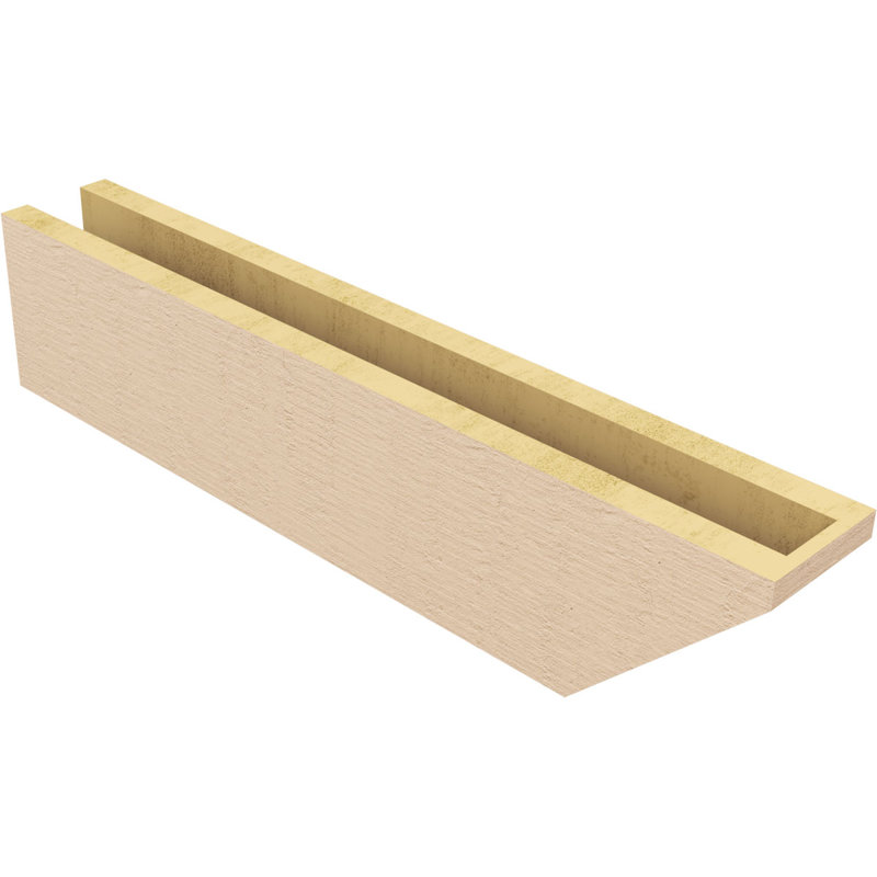 Queue de chevron Concord Woodgrain TimberThane, brun clair apprêté, H 7 po x l 31 po x P 9 po