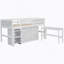 Lit mezzanine bas avec commode à tiroirs et tablettes-1950203014