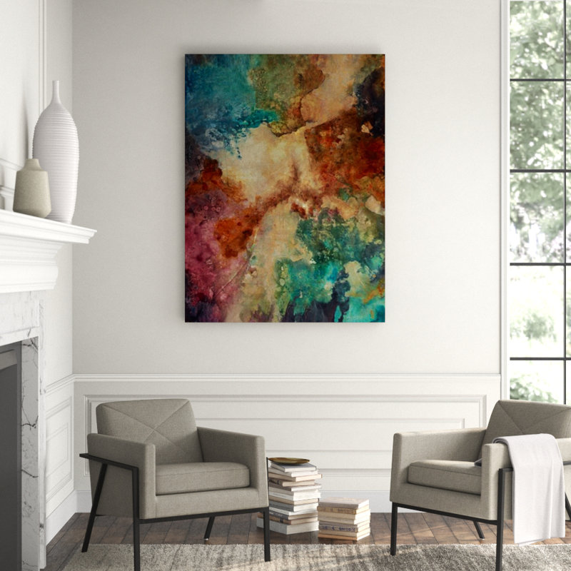 Satellite I Print by Blakely Bering, 63" H x 47" W x 1.5" D, Knife Gel