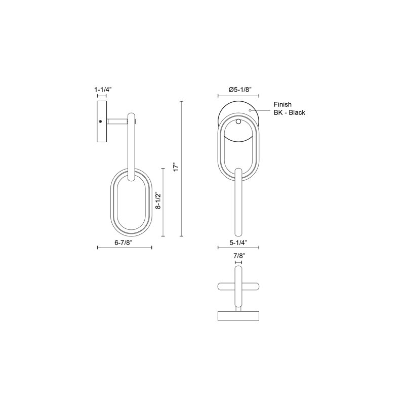 Airen 1 - Light LED Armed Sconce