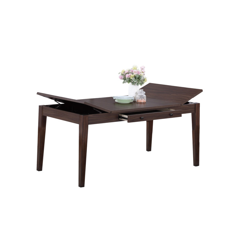 Ensemble de salle à manger de style contemporain 6 pièces Noyer