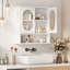 Armoire de salle de bain murale blanche-640432175