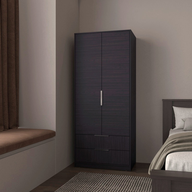 Armoire, rangement pour chambre à coucher, noir