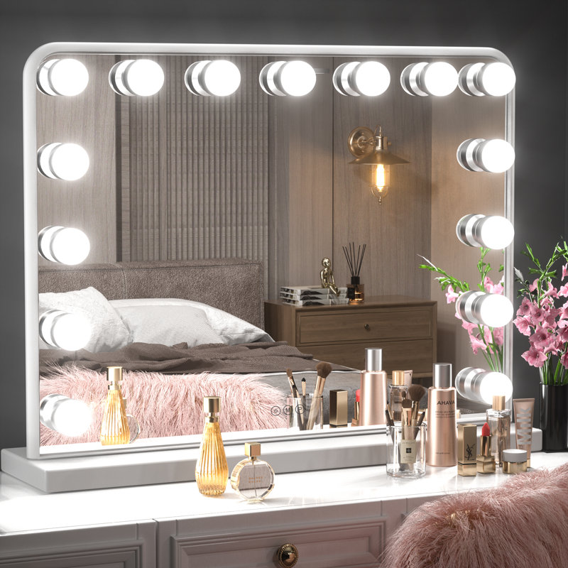 Metal Flat Wall Mirror, 23" x 18"