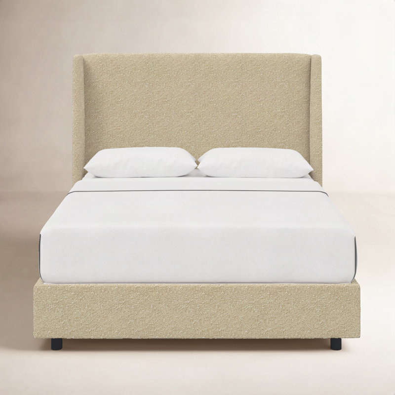 Tilly Upholstered Bed, Full, Classic Buff Boucle