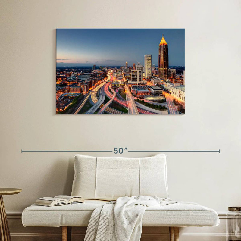 Ravi Atlanta City Nightfall, H 26 po x l 39 po