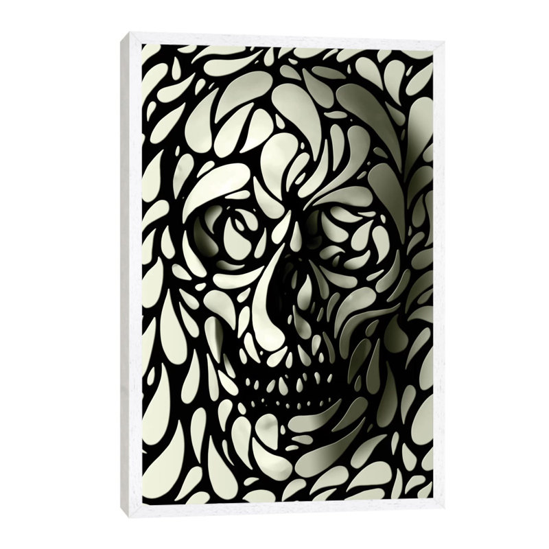 Print on Canvas, 66.04 cm H x 45.72 cm W, White Framed