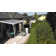 Sierra 116.14 x 123.62 Glass White Cover Patio Awning