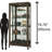 Quinn 78.75'' H x 35.75'' W Solid Wood Display Case