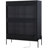 Tall Lighted Display Cabinet with Tempered Glass Door-718957977