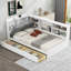 Lit plateforme en bois avec tête de lit, tablettes et 2 tiroirs-2081394647-2081882657