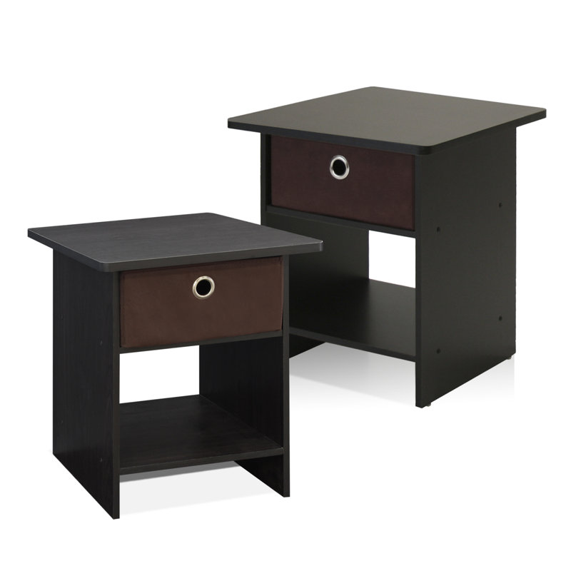 Pelkey 2 - Drawer End Table Set, Espresso