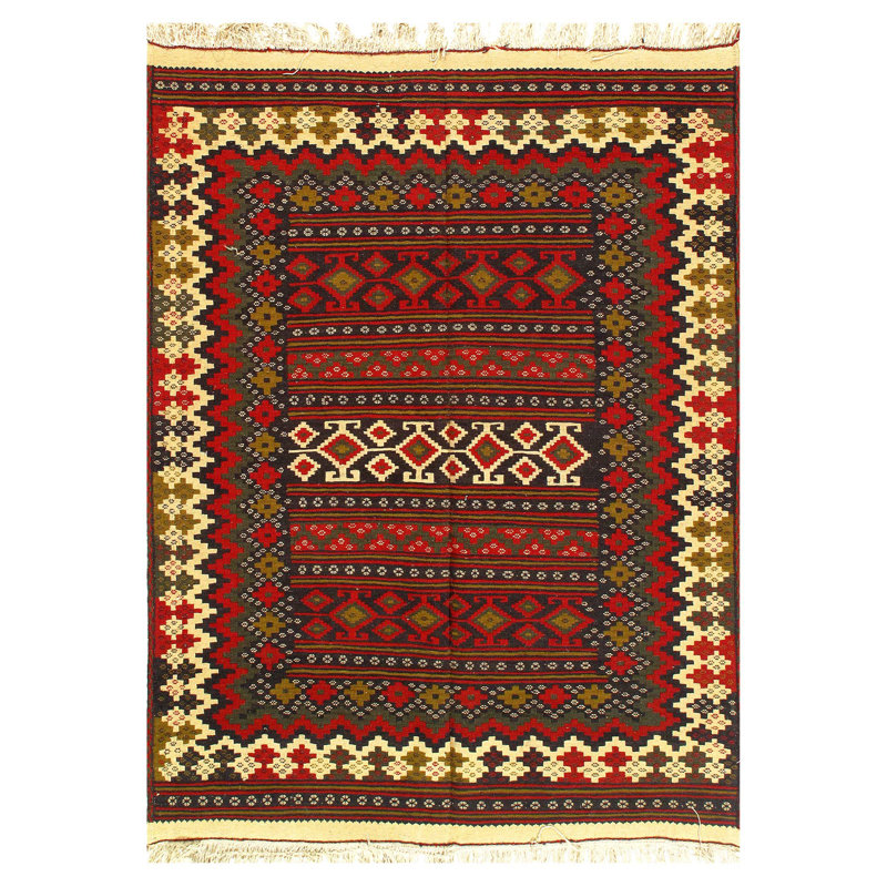 One-of-a-Kind 6'6" X 4'11" Area Rug in Red