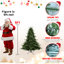 Arbre de Noël pleine forme 6 pi avec 1673 pointes - aiguilles mixtes en PE / PVC, base large pour les grands espaces, structure à charnières pour une installation facile, support en métal pour un soutien solide-1406579543