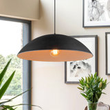 Kensaku 1 - Light Matte Black Dome Pendant