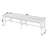 Laguna 66.5 in. W Rattan Backless Accent Bench, Smooth White-124605930