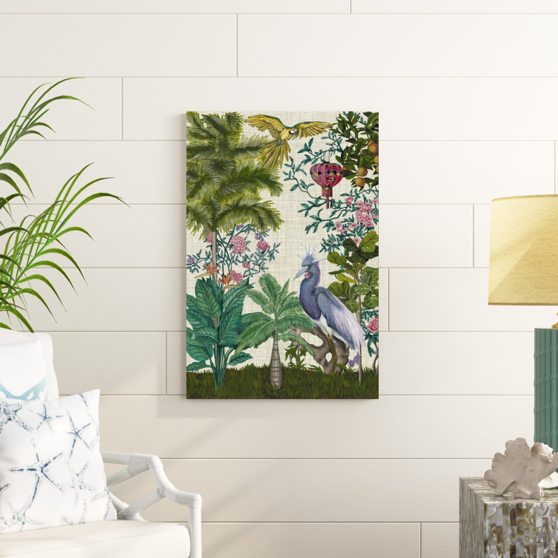 Paradis chinoiserie I, H 36 po x l 24 po x P 1,25 po