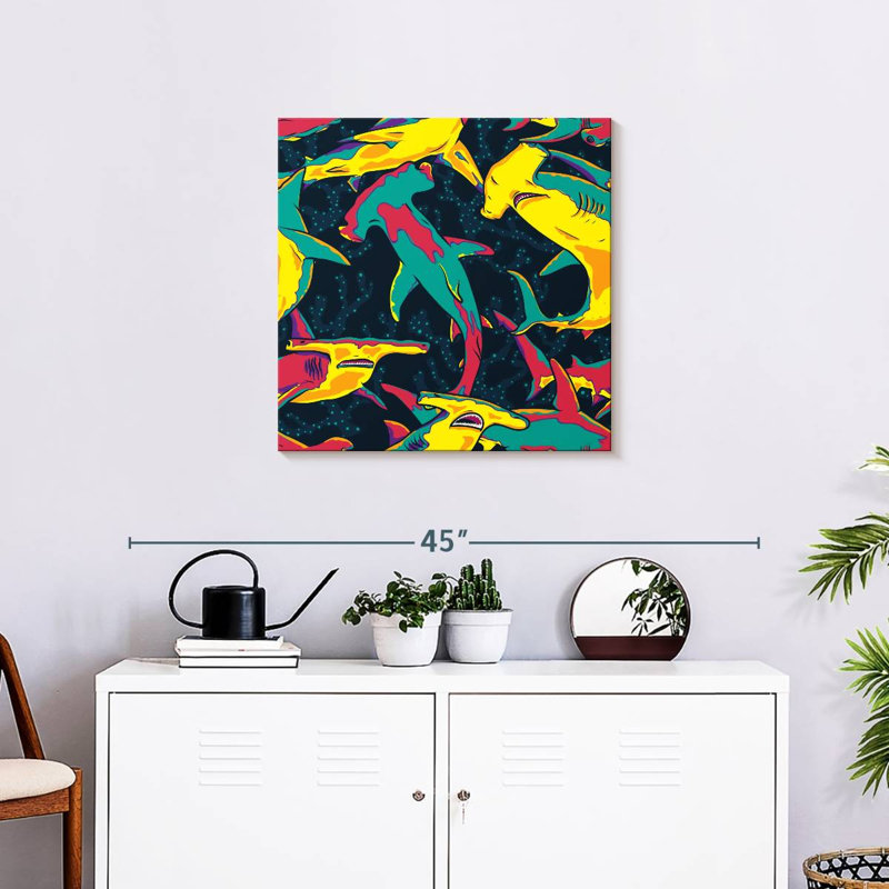 Brampt Colorful Hammerhead Sharks