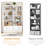 Akxel 47.2" W 3-Drawer Wood Grain Bookshelf-1625577716
