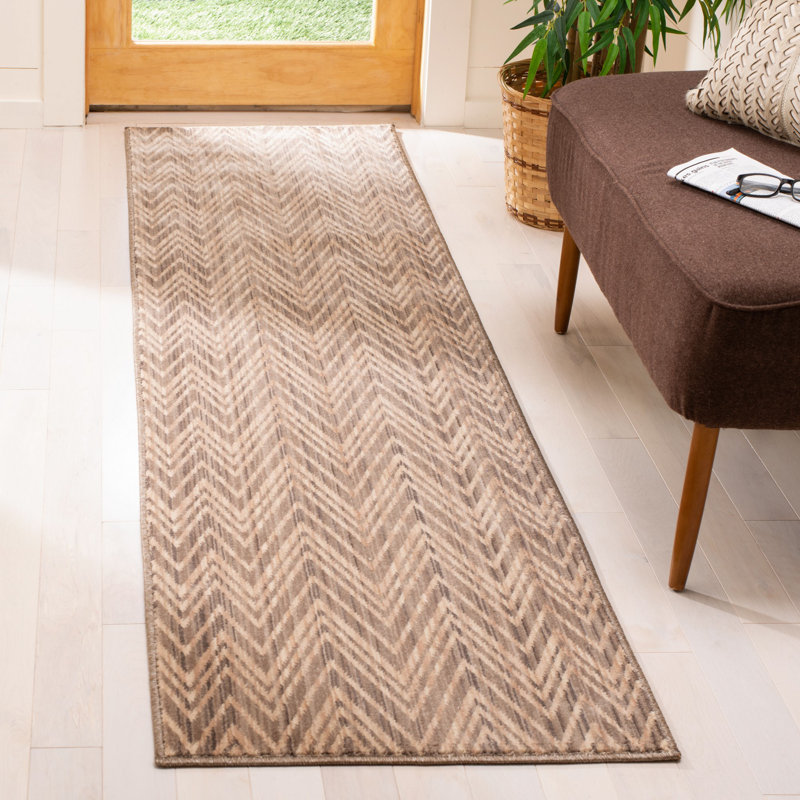 Tapis Sarabia Infinity Performance Chevron, Tapis de couloir 2 pi x 8 pi