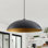 1-E26 Luminaire suspendu moderne surdimensionné de 30,91 pouces certifié ETL, cordon réglable, à intensité variable, idéal pour le salon et la salle à manger