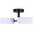 Gid 21.13 In. 3 Light Integrated LED Black Modern Semi Flush
