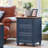 18" Farmhouse Night Stand,  Wood Nightstand with 3 Drawers, Bedside End Table with Storage and Roman Column, Bed Side Tables Cabinet for Bedroom, Living Room, and Closet-2137623084-2137012525