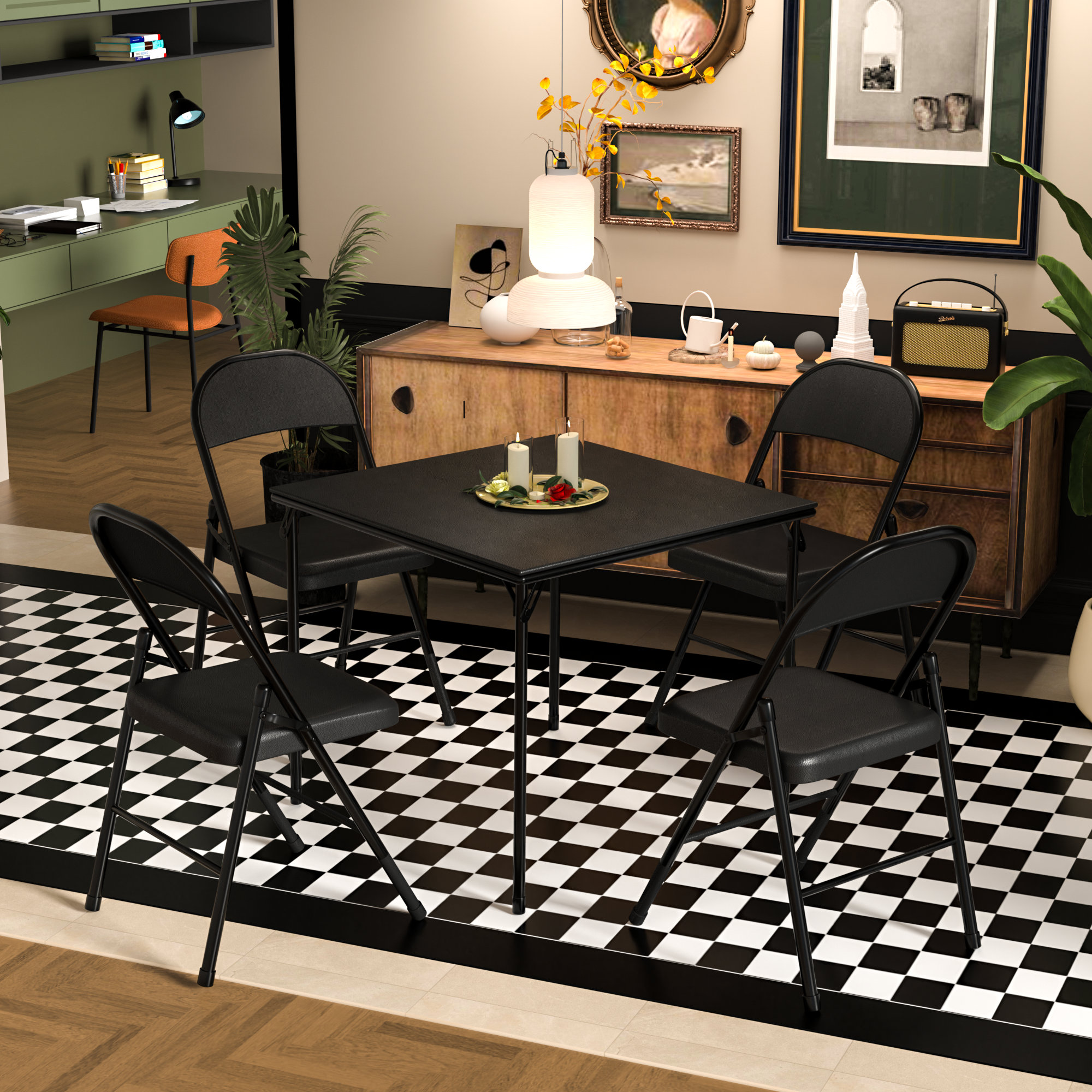 Modern industrial dining online table set